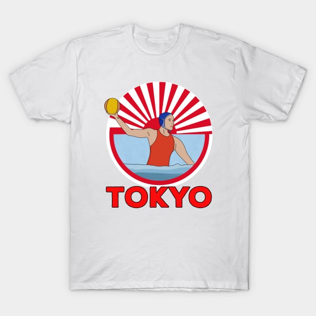 Water Polo 2020 2021 Tokyo T-Shirt by DiegoCarvalho